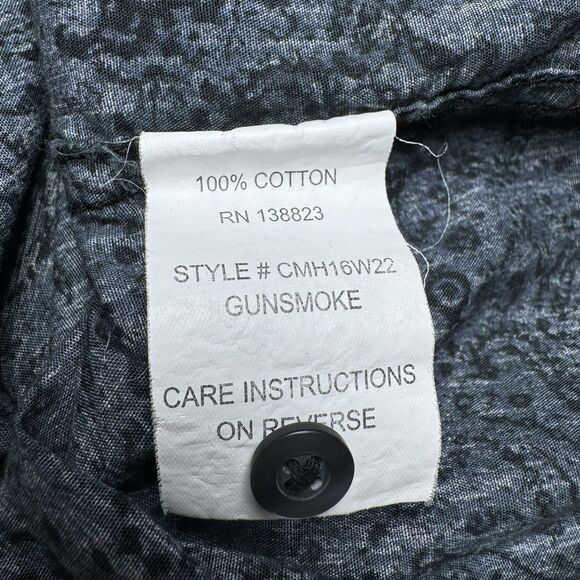 Cody James Shirt Mens 2XL Gray Paisley Western Snap Long Sleeve Cowboy Rodeo - Picture 7 of 15